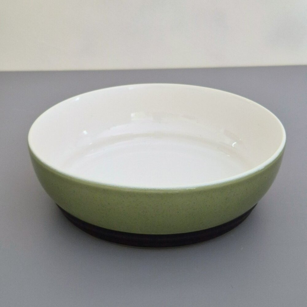 Pfaltzgraff Sphere 1.5 Qt Casserole Bowl, Modern Charcoal Gray & Green, USA Made